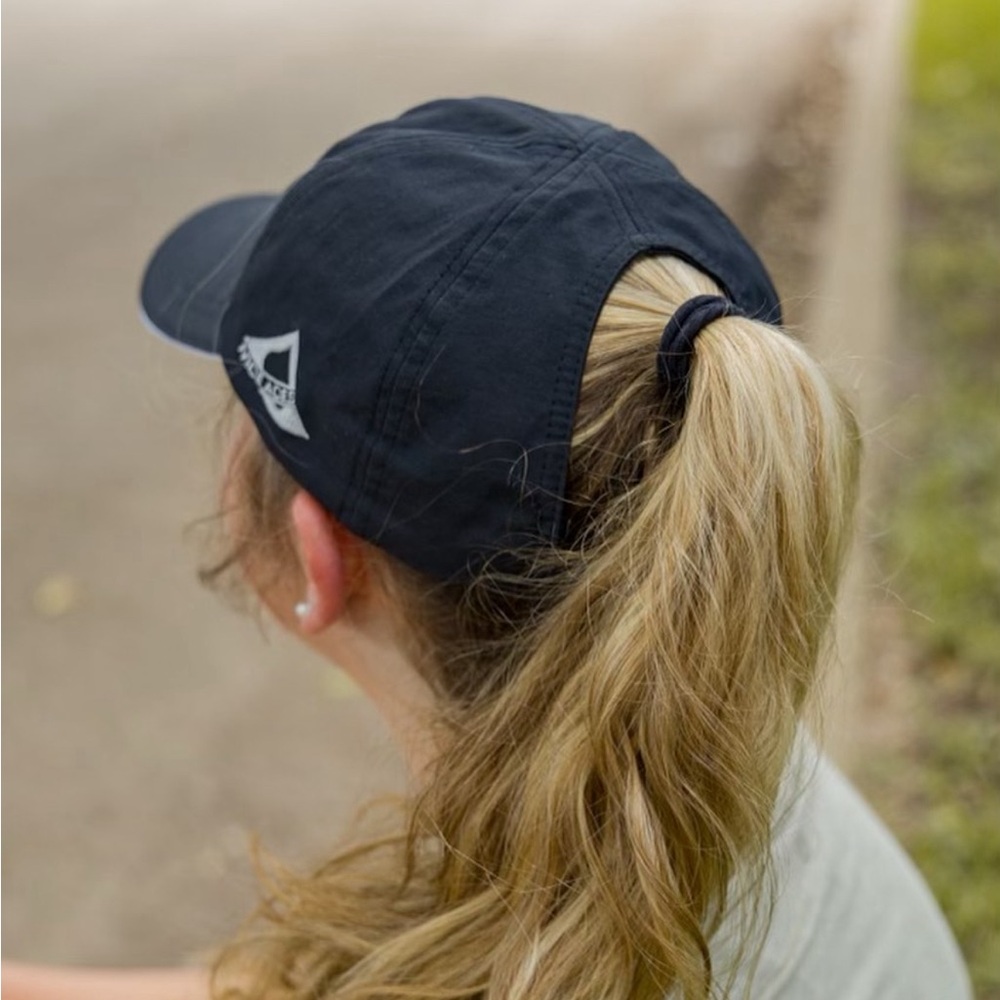 NEW Nice Aces Black Ponytail Hat Tennis Running Pickleball NWT - Picture 2 of 7